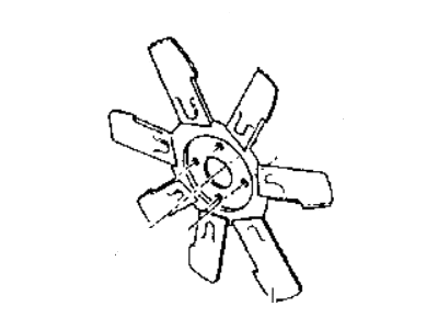 Dodge D250 Cooling Fan Assembly - 52028653