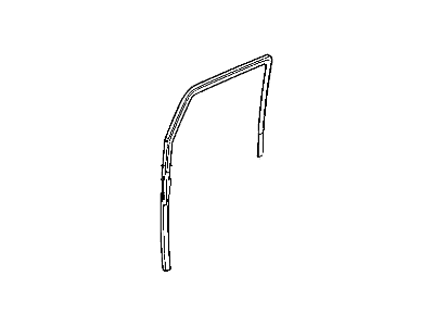 Mopar 55395728AC Weatherstrip, Door Glass Running Channel Front Door