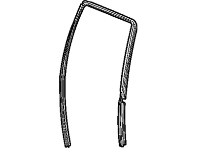 Mopar 55136081AF Seal Rear Door Glass