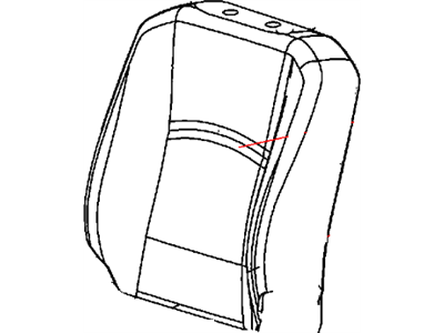 Ram 5SN99LA8AA COVER Front Seat Back