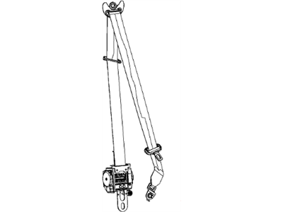 Dodge 1HZ05DX9AE SEAT BELT Front Outer