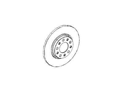 Jeep 2AMV9885AC ROTOR Brake Rear