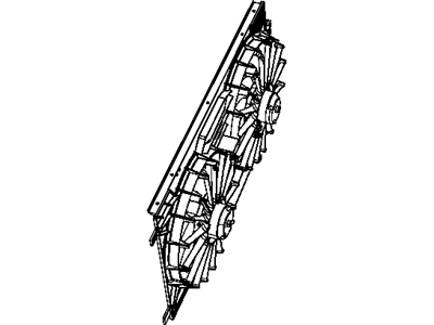 Mopar 68069023AA Shroud Fan 68069023AA Mopar Shroud Fan Illustration 1 of 1