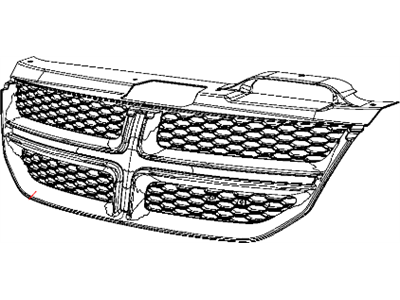 Dodge 1SU84SZ0AB GRILLE