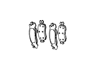 Mopar V1012715AB Shoe, Lining And Clip Package, Front Wheel Disc Brakes