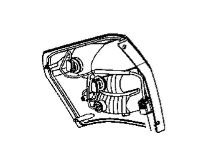 4805966AB Mopar Lamp Tail Stop Turn Illustration 1 of 1