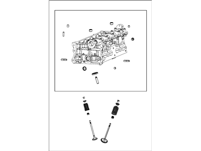 Dodge 5047491AE HEAD ASSEMBLY Engine Cylinder