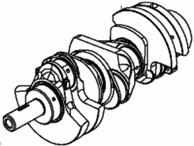 Jeep 68253313AA CRANKSHAFT Engine
