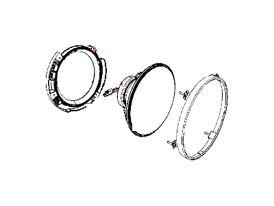 Jeep 55078150AC HEADLAMP