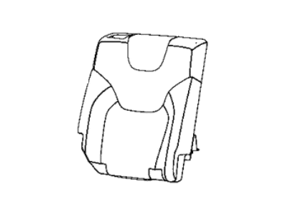 Mopar 6ST12CV5AA Cover Rear Seat Back Right