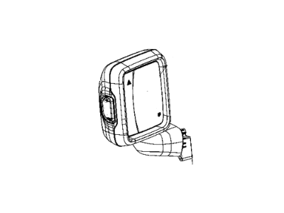 Jeep 68281986AE MIRROR Outside Rearview Complete
