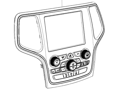 Jeep 68333925AC CENTER STACK Vehicle Feature Controls