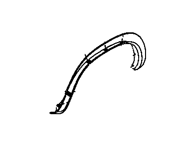 Mopar YS18RXFAB Molding Wheel Opening Flare Mopar YS18RXFAB Molding Wheel Opening Flare