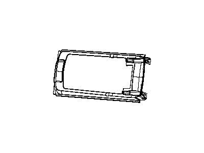 Mopar 1LD901DVAA Riser Front Console 1LD901DVAA Mopar Riser Front Console Illustration 1 of 1