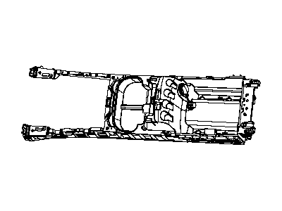 Mopar 1LB961DVAA Bin Floor Console 1LB961DVAA Mopar Bin Floor Console Illustration 1 of 1