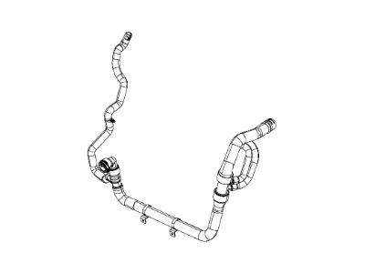 Mopar 68102138AF Hose And Clamp Radiator Outlet