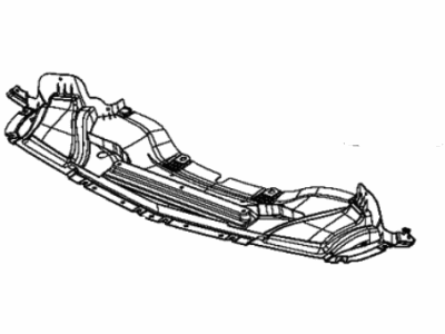 Dodge 68193796AA BELLY PAN Front