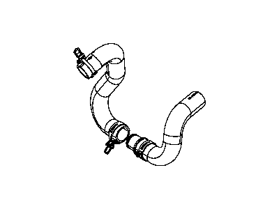 Dodge 4677731AA HOSE AND CLAMP Radiator Outlet