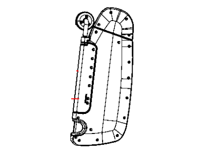 Ram 1VF29BD1AA VISOR Left