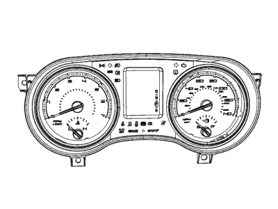 Dodge 68281418AB CLUSTER Instrument Panel