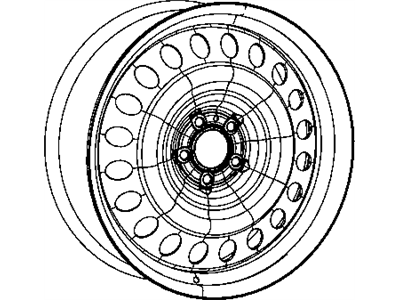 Jeep 52125069AA WHEEL Steel