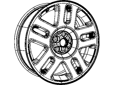 Dodge 1BK47SZ7AD WHEEL Aluminum