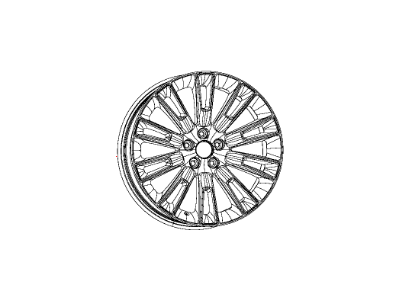 Mopar 5LD10DX8AA Wheel Aluminum Mopar 5LD10DX8AA Wheel Aluminum