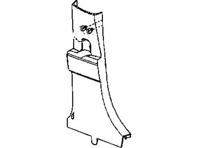 Mopar YF61XDVAE Panel B Pillar Lower Trim