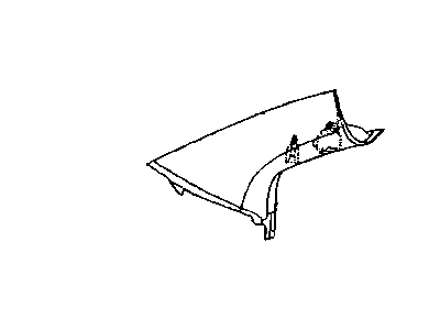 Mopar YF54DW1AD Molding Windshield Garnish