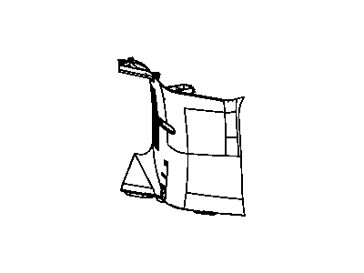 Jeep 1AX79DW1AC MOLDING D Pillar 74 Body Style