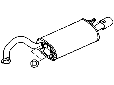 2004 Dodge Stratus Muffler - MR968604