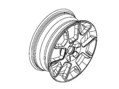 Jeep 6ZQ69MAAAA Wheel, Alloy
