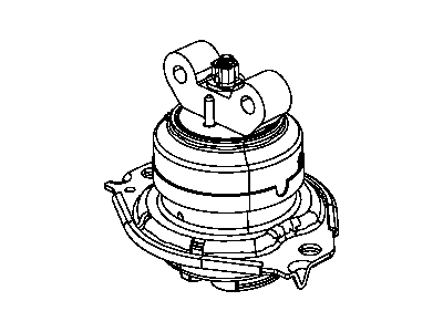 Dodge 4726030AF CUSHION Engine Support