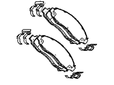 Mopar BHKH5692 Pad Kit Disc Brake, Rear