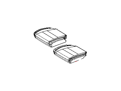Dodge 1UP77HL1AA COVER Rear Seat Cushion