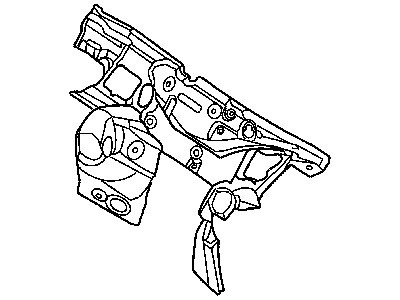 Mopar 5101274AA Silencer Dash Engine Side 5101274AA Mopar Silencer Dash Engine Side Illustration 1 of 1