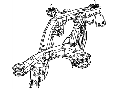 Dodge 5085330AF CROSSMEMBER Rear Suspension