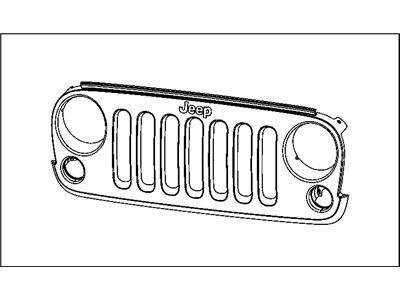 Jeep 82210558AC DECOR KIT Grille & Headlamp