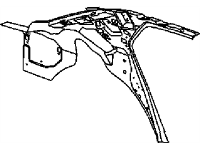 Chrysler 5135903AH PANEL Body Side Aperture Rear Inner