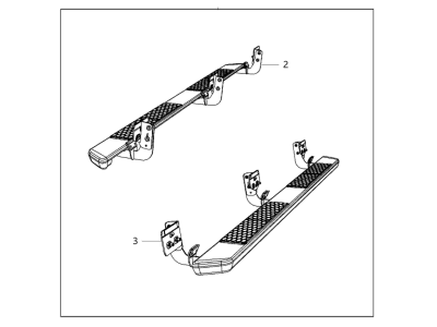 Ram 82211697AE RUNNING BOARD KIT Cab