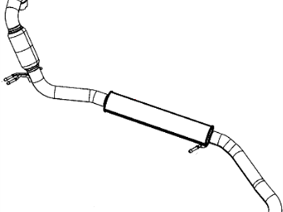 Dodge 68040250AE PIPE Exhaust Front