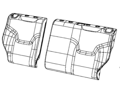 Jeep 6SG70U00AA COVER Rear Seat Back