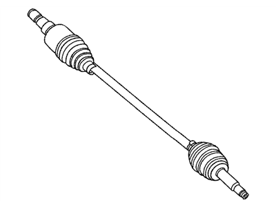 5110027AB Mopar Shaft Axle Half Illustration 1 of 1
