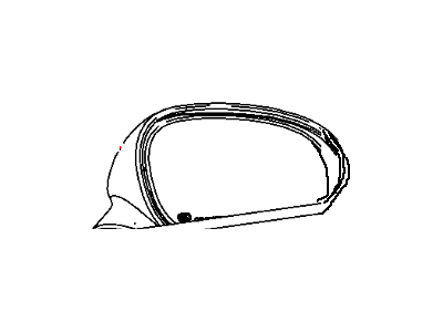 Mopar 1PY94DX8AB Mirror Outside Rearview 1PY94DX8AB Mopar Mirror Outside Rearview Illustration 1 of 1