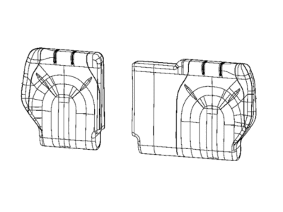 Mopar 7BC80LV5AA Cover Rear Seat Back 3RD Row