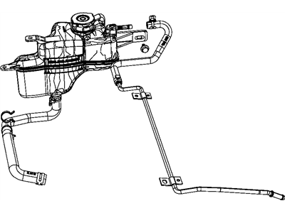 Mopar 5058755AF Hose Assembly Coolant Inlet And Outlet