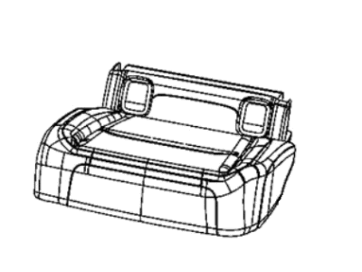 Mopar 7BV41LK5AA Cover Rear Seat Cushion Left Mopar 7BV41LK5AA Cover Rear Seat Cushion Left