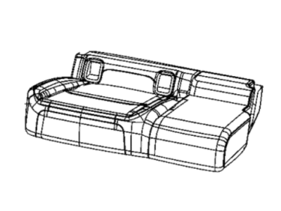 Mopar 7BV40LK5AA Cover Rear Seat Cushion Right