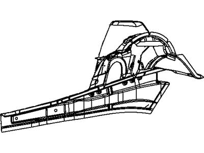 Jeep 68146580AB RAIL Front Side Rail Front