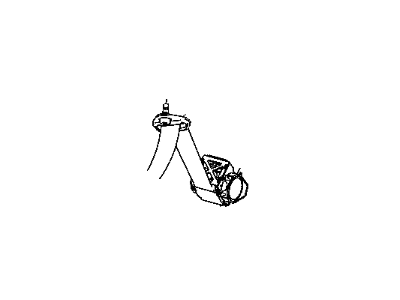 Mopar YX15BD5AC Seat Belt Rear Center Shoulder YX15BD5AC Mopar Seat Belt Rear Center Shoulder Illustration 1 of 1